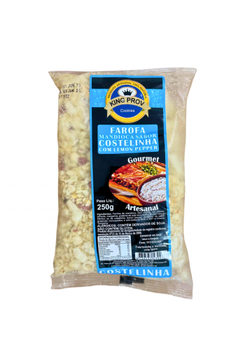 Farofa Gourmet Artesanal Costelinha com Lemon Pepper King Prov 250g