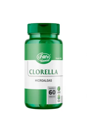 Chlorella Microalga 60 Cápsulas 500mg - Unilife