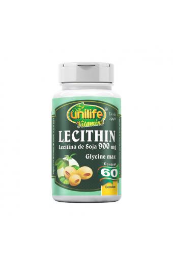 Lecitina de Soja 900mg Lecithin Unilife 60 cápsulas