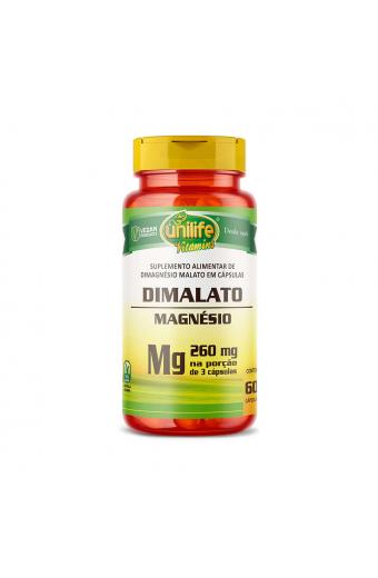 Magnésio Dimalato 60 Cápsulas 700mg - Unilife