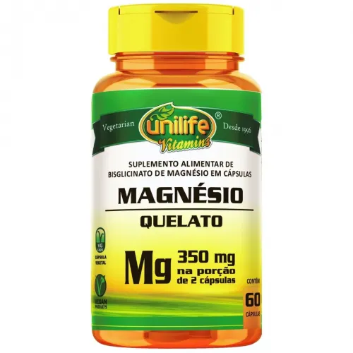 Magnésio Quelato - Unilife - 60 Cápsulas