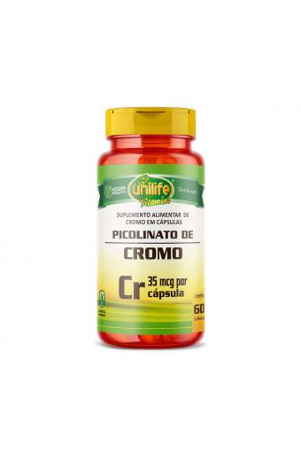 Picolinato De Cromo 500mg 60 Cápsulas - Unilife