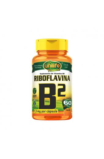 Vitamina B2 Riboflavina Unilife 60 cápsulas