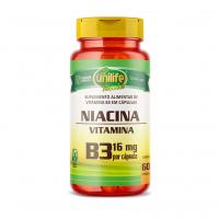 Vitamina B3 Niacina 60 Cápsulas - Unilife