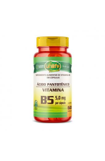 Vitamina B5 Ácido Pantotênico 60 Cápsulas  - Unilife