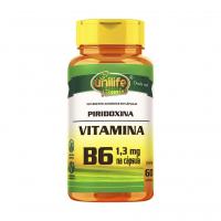 Vitamina B6 Piridoxina 60 Cápsulas 500mg - Unilife