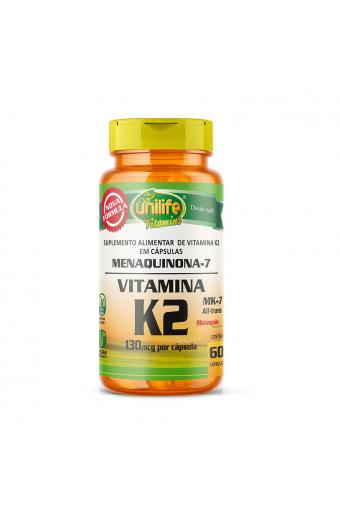 Vitamina K2 Menaquinona 60 Cápsulas 130mg - Unilife