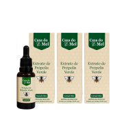 Kit 3 Extrato de Própolis Verde 30ml Casa do Mel