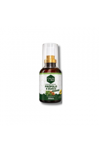 Spray Composto de Própolis, Guaco, Menta  e Mel Casa do Mel 30ml
