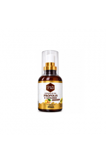 Spray Composto de Própolis, Gengibre  e Mel Casa do Mel 30ml