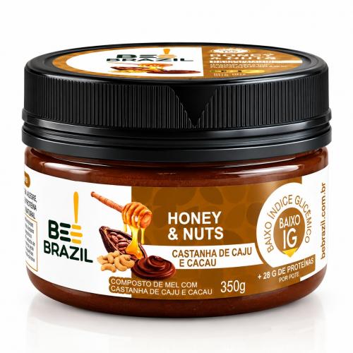 Honey+Nuts - Castanha de Caju e Cacau 350g