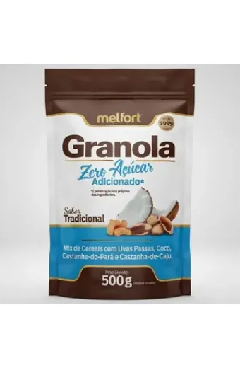 Granola zero açúcar 500g - melfort
