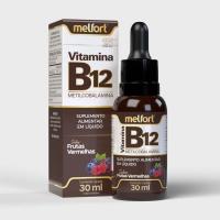 Vitamina B12 em gotas 30ml sabor frutas vermelhas - Melfort