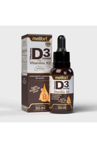 VITAMINA D3 + K2 EM GOTAS MELFORT 30ML