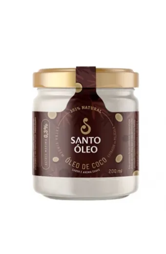 Óleo De Coco Extra Virgem Da Película Santo Óleo 200ml