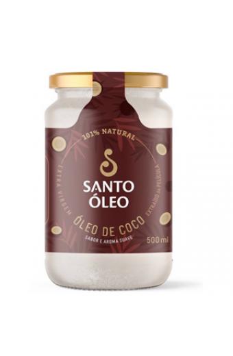 Óleo De Coco Extra Virgem Da Película Santo Óleo 500ml