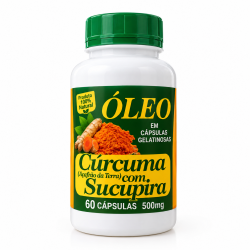 Óleo De Cúrcuma E Sucupira Nutrifonte 60capsulas