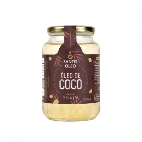 Óleo De Coco Extra Virgem Da Película Santo Óleo 500ml