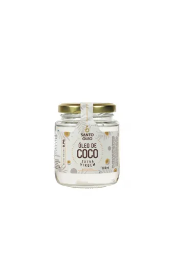 Óleo De Coco Extra Virgem Da Polpa 200ml Santo Óleo