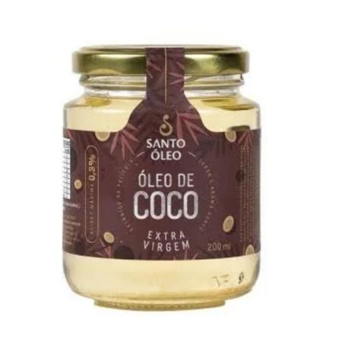 Óleo De Coco Extra Virgem Da Película Santo Óleo 200ml
