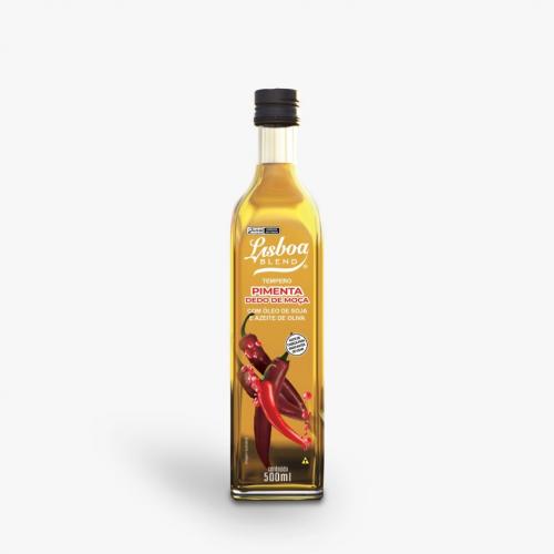Blend de Azeite e Óleo Vegetal Pimenta Dedo de Moça  500ml Lisboa