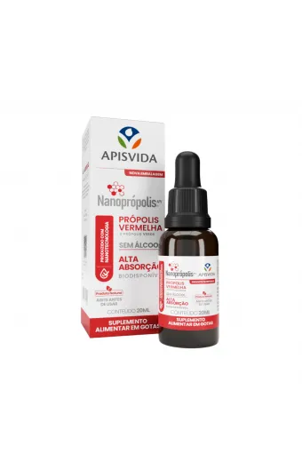Nanoprópolis Extrato de Própolis Vermelha 20mL | Alta Absorção