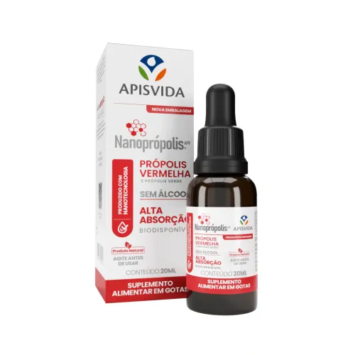 Nanoprópolis Extrato de Própolis Vermelha 20mL | Alta Absorção