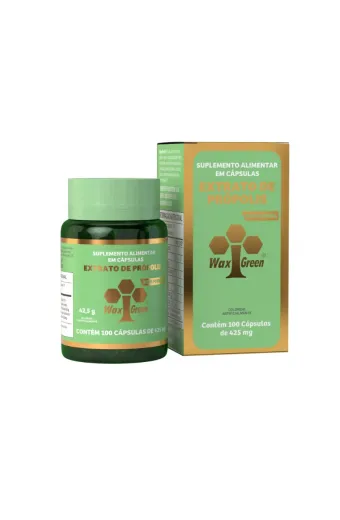 Própolis Verde 80% 100 Cápsulas Wax Green