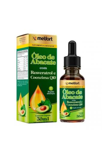 Óleo De Abacate Com Coenzima Q10 + Resveratrol + Niacina Melfort 30ml