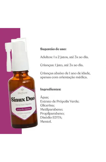 Sinux Duo Aqua Própolis 30 ml