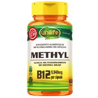 Vitamina B12 Methyl 350mg 60 Capsulas - Unilife