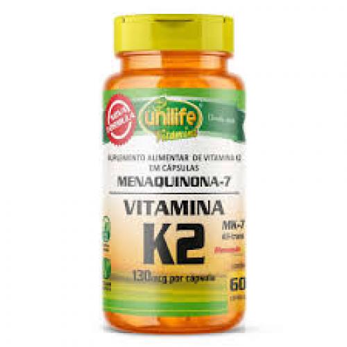 Vitamina K2 Menaquinona 60 Cápsulas 130mg - Unilife