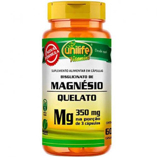 Magnésio Quelato - Unilife - 60 Cápsulas