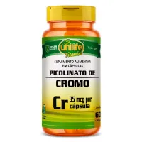 Picolinato De Cromo 500mg 60 Cápsulas - Unilife
