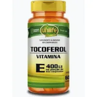 Vitamina E Tocoferol Unilife 60 cápsulas