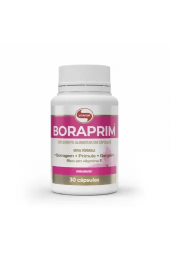 Boraprim: Mix de óleos de prímula, borragem e gergelim VItafor 30 Cápsulas