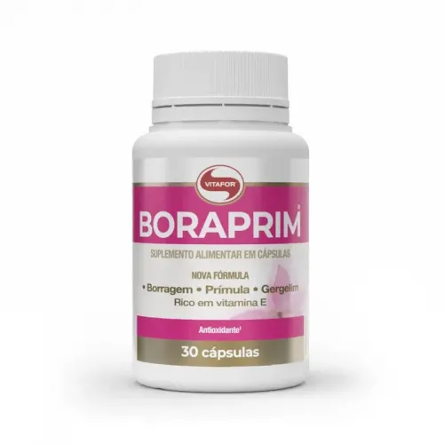 Boraprim: Mix de óleos de prímula, borragem e gergelim VItafor 30 Cápsulas