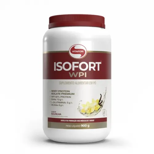 ISOFORT WPI WHEY PROTEIN VITAFOR 900G BAUNILHA
