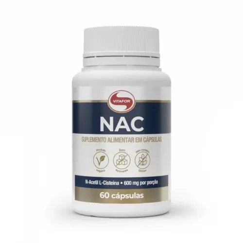 NAC: N-acetil L-cisteína Vitafor 60 Cápsulas