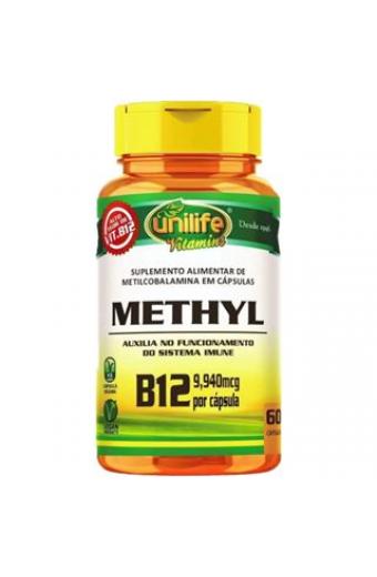 Vitamina B12 Methyl 350mg 60 Capsulas - Unilife